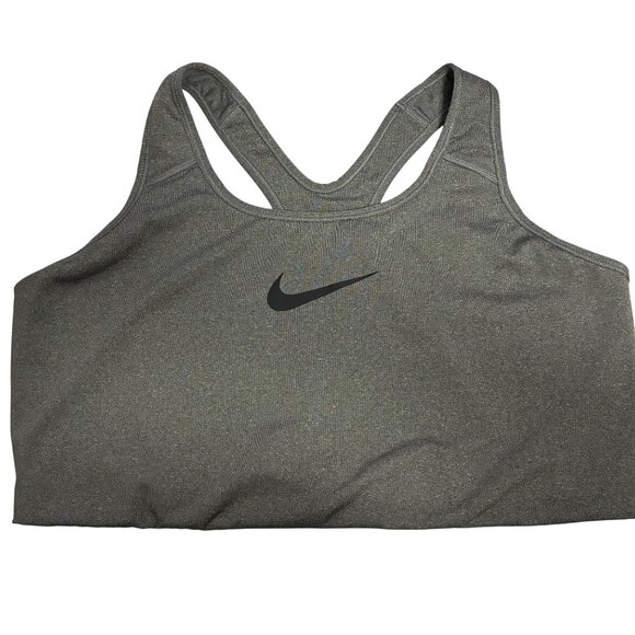 Nike Swoosh Pull On Racerback Sports Bra Size 3X Sporty Clean Girl - Picture 1 of 6